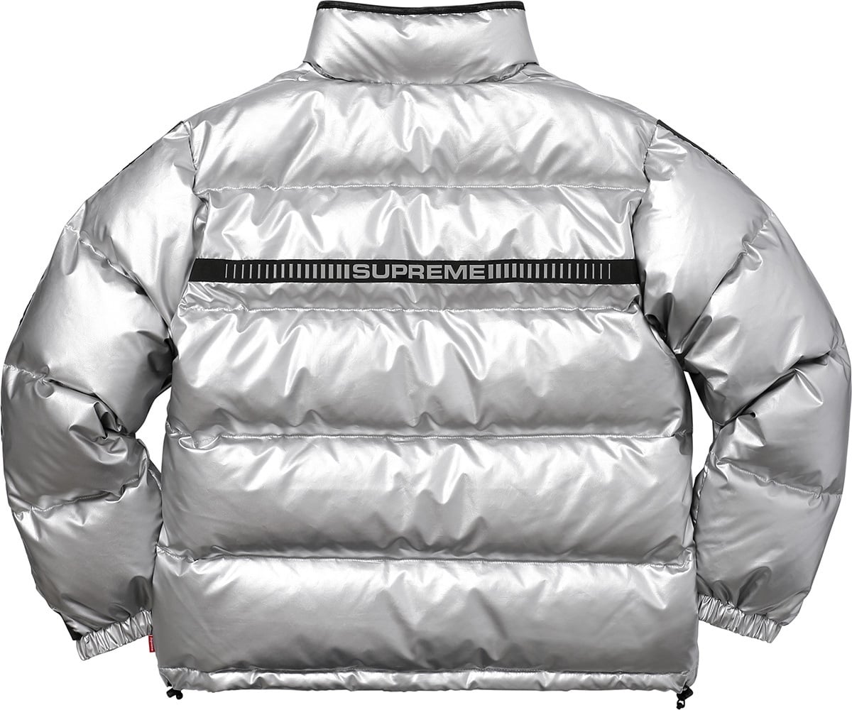 Reflective Sleeve Logo Puffy Jacket view 37
